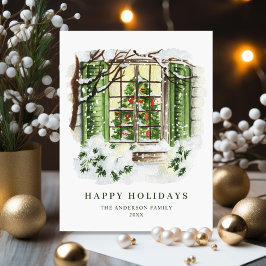 Feierliche Feiertage Weihnachten Gruß Postkarte