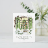 Feierliche Feiertage Weihnachten Gruß Postkarte (Stehend Vorderseite)