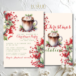 Feierliche Feiertage Weihnachten Party Einladung