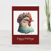 Feierliche Feiertage / Weihnachtskarte Dankeskarte (Vorderseite)