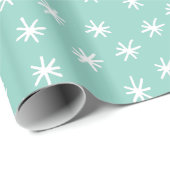 Feierliche Feiertage Weihnachtsminze handgezeichne Geschenkpapier (Rolleneckpunkt)