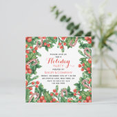 Feierliche Feiertagen Einladung (Stehend Vorderseite)