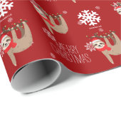 Feierliche Feiertagen Personalisierte Weihnachtsfe Geschenkpapier (Rolleneckpunkt)