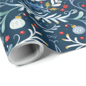 Feierliche Feiertagszeitung Geschenkpapier (Rolleneckpunkt)