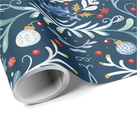 Feierliche Feiertagszeitung Geschenkpapier (Rolleneckpunkt)