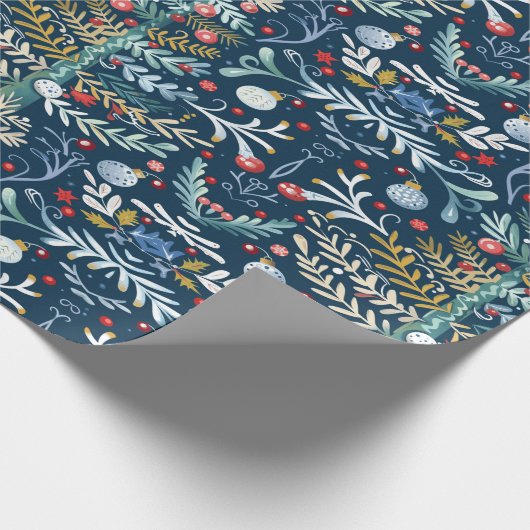 Feierliche Feiertagszeitung Geschenkpapier (Ecke)