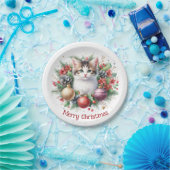 Feierliche Feline im Kraut 5 - Pappteller (Party)