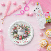 Feierliche Feline im Kraut 5 - Pappteller (Party)