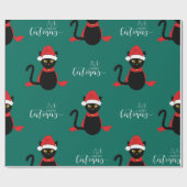Feierliche Felines Geschenkpapier (Flach)