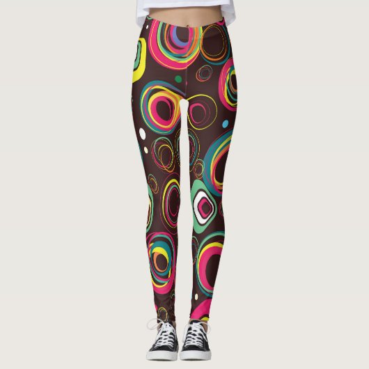 Feierliche Ferien, nahtlose Textur Leggings (Vorderseite)
