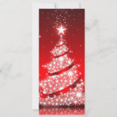 Feierliche Feste Feste Elegante Rote Einladung (Rückseite)