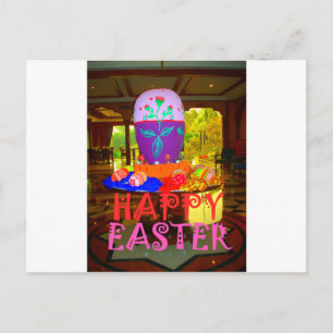 Feierliche Feste Springtime Osterfarbene Eizellen  Feiertagspostkarte