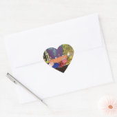 Feierliche Feste Springtime Osterfarbene Eizellen  Herz-Aufkleber (Umschlag)