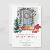 Feierliche Festtage Weihnachtsfeiertage BRUNCH Einladung (Vorderseite)