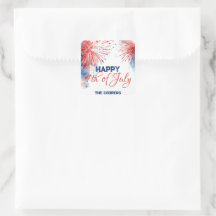 Feierliche Feuerwerke am 4. Juli Individuelle Name