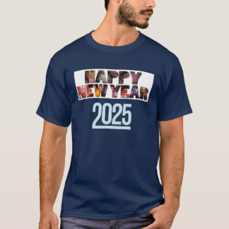 "Feierliche Feuerwerke - Frohes Neues Jahr 2025 T  T-Shirt