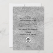 Feierliche Feuerwerke - Modernes Geschäft Feiertagskarte (Rückseite)