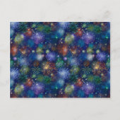 Feierliche Feuerwerke Postkarte (Vorderseite)