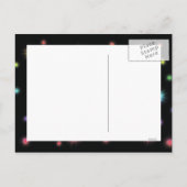 Feierliche Feuerwerkseinladungen - anpassbar Einladungspostkarte (Rückseite)