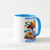 Feierliche Fiesta Flavors tacos und Margaritas Tasse (VorderseiteRechts)