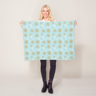 Feierliche Fleece-Wurfdecke Fleecedecke