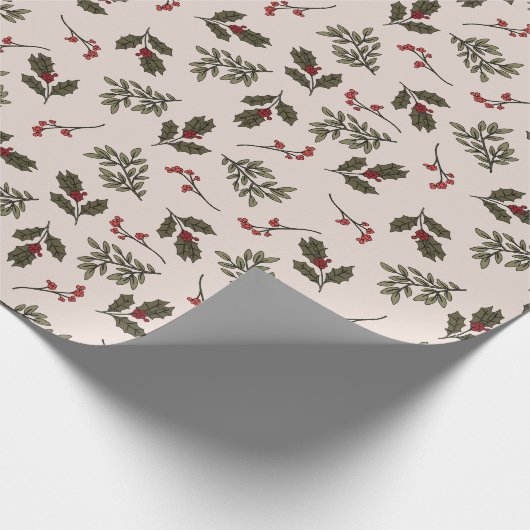 Feierliche Flora Geschenkpapier (Ecke)