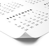 Feierliche Florals 16x20 2017 Jährlicher Kalender Poster (Ecke)