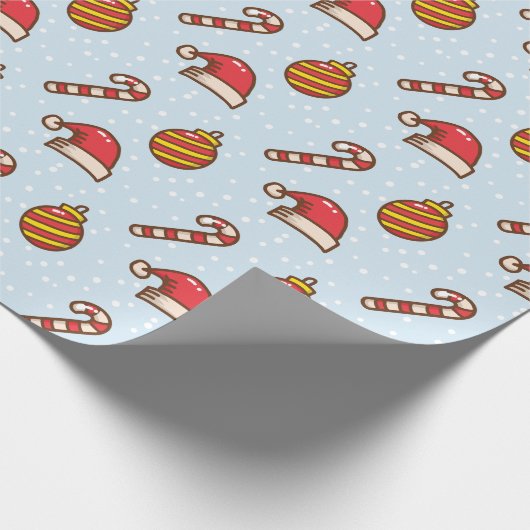 Feierliche Florals Geschenkpapier (Ecke)