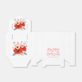 Feierliche Florals Whimsical Names Frohe Weihnacht Geschenkschachtel (Ungefaltet)