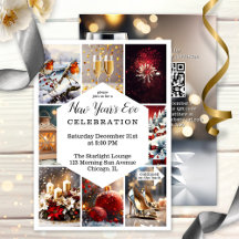 Feierliche Fotocollage Silvester Party