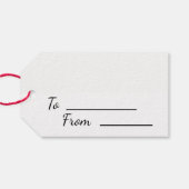 Feierliche Fox Cubs Geschenktasten Geschenkanhänger (Rückseite Horizontal)