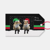 Feierliche Fox Cubs Geschenktasten Geschenkanhänger (Vorderseite (Horizontal))