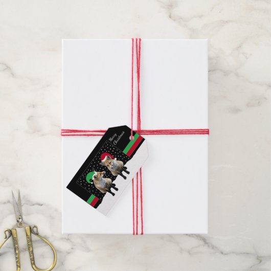 Feierliche Fox Cubs Geschenktasten Geschenkanhänger (Mit Garn)