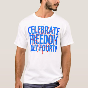Feierliche Freiheit Juli Viertes Feuerwerk Shirt