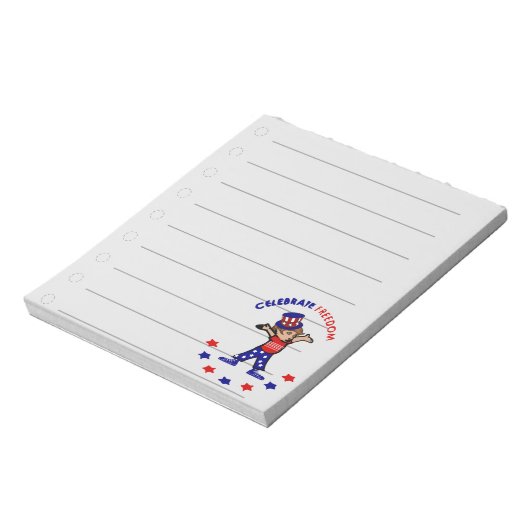 Feierliche Freiheit Notizblock (Rotiert)