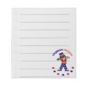 Feierliche Freiheit Notizblock (Vorderseite)