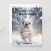 Feierliche Frenchie Frolic Postkarte (Vorne/Hinten)