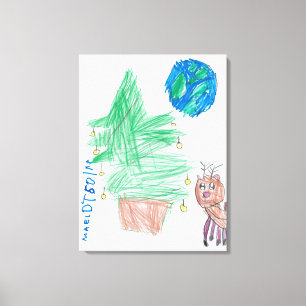 Feierliche Freude: Eine Vision eines Kindes von We Leinwanddruck