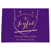 Feierliche Freude - "Es ist die Jahreszeit, Freude Große Geschenktüte (Vorderseite)