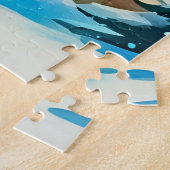Feierliche Freude mit einem fröhlichen Pup Puzzle (Seite)