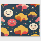 Feierliche Freude 🎁 Papiersammlung. Geschenkpapier (Flach)