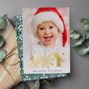 Feierliche Freude Vertikales Foto Folien Feiertagskarte