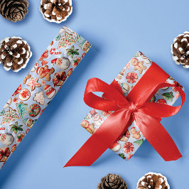 Feierliche Freude: Weihnachts-Cookie Wunderland Geschenkpapier