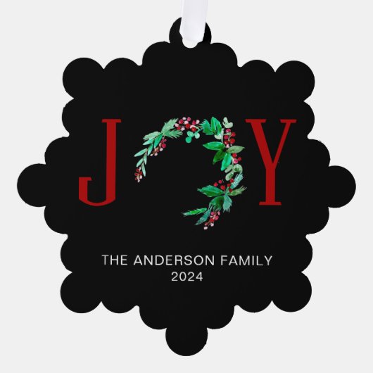 Feierliche Freude Weihnachtsfeier Minimalistischer Ornament Karte (Vorderseite)