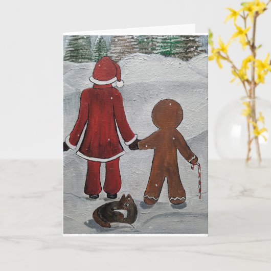 Feierliche Freunde Gemälde von Alfred Fox Karte (Gelbe Blume)