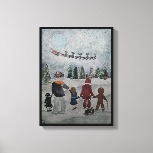 Feierliche Freunde Gemälde von Alfred Fox Leinwanddruck (Vorderseite)