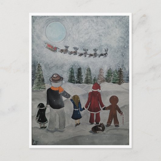 Feierliche Freunde Gemälde von Alfred Fox Sammle Postkarte (Vorderseite)