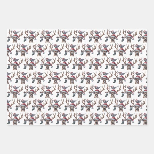 Feierliche Freunde Geschenkpapier Set (Vorderseite 2)