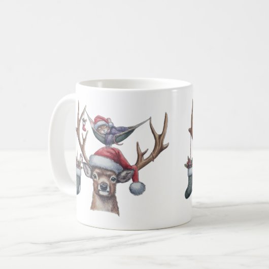 Feierliche Freunde Kaffeetasse (Vorderseite Links)