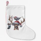 Feierliche Freunde Kleiner Weihnachtsstrumpf (Vorderseite)